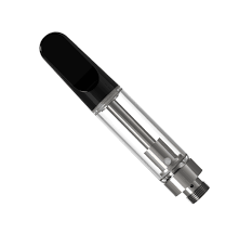 CCELL | TH2 Glass Vape Cartridge with Black Ceramic Mouthpiece | 1mL - Screw On - 100 Count