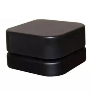 Matte Black Glass Pillow Concentrate Jar w/ White Interior | 32mm - 5mL - 250 Count