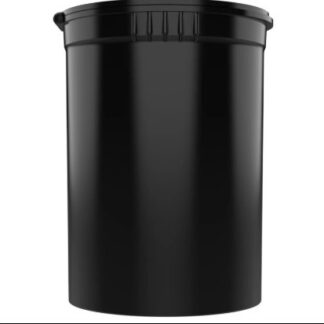 Child Resistant | Opaque Black Pop Top PCR Bottles | 30dr - 7g - 150 Count
